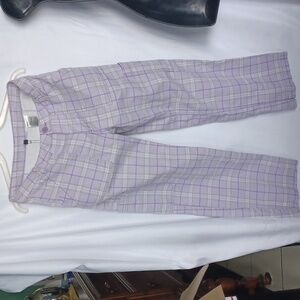 Divided Cargo Pants Women’s Size 8 Purple Green White Baggy Pants